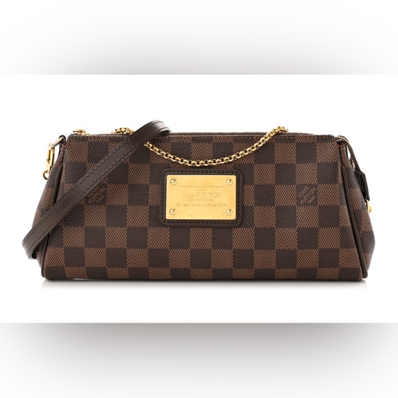 Louis Vuitton Eva Clutch and crossbody handbag Damier Ebene - Picture 1 of 13